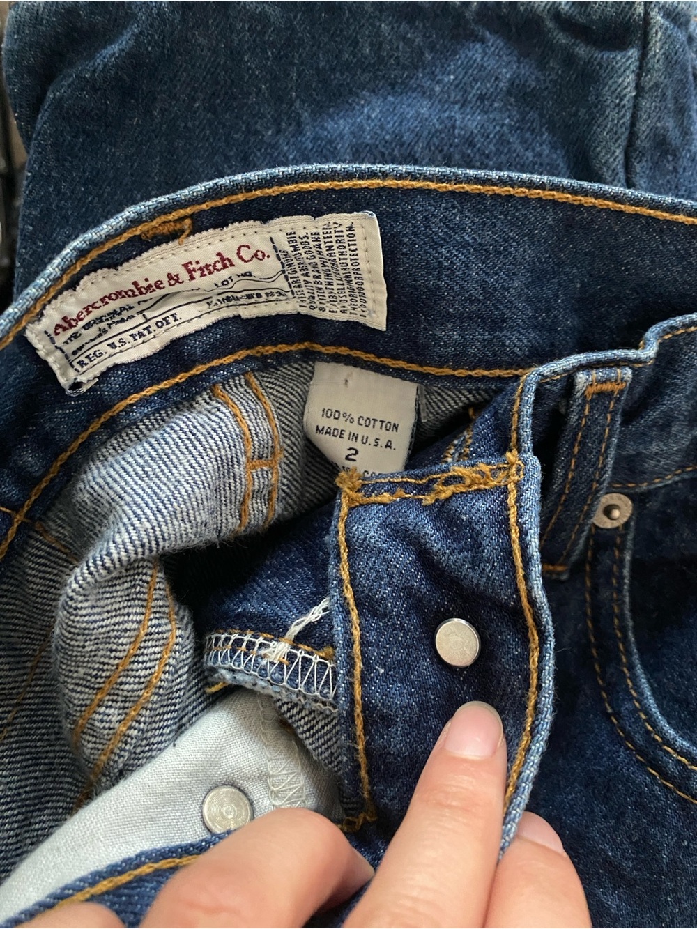 Abercrombie & Fitch Women’s Blue Jeans Girlfriend Fit